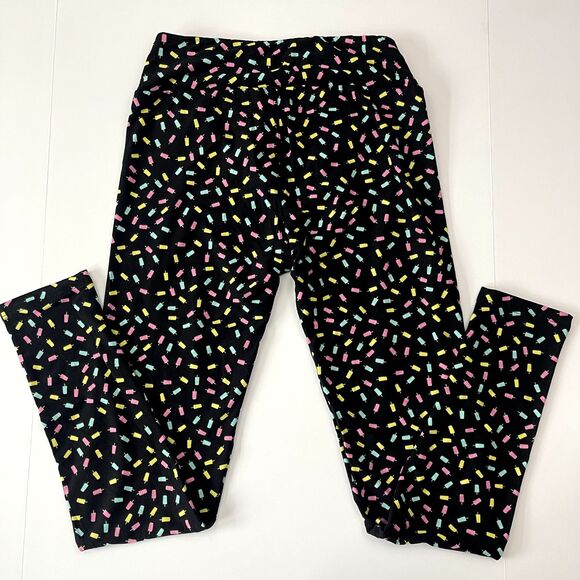 Lularoe OS POPSICLE PRINT Leggings One Size - Picture 3 of 5